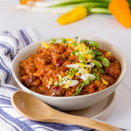 Crock Pot Vegetarian Chili