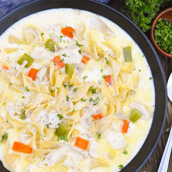 Creamy Chicken Noodle Soup