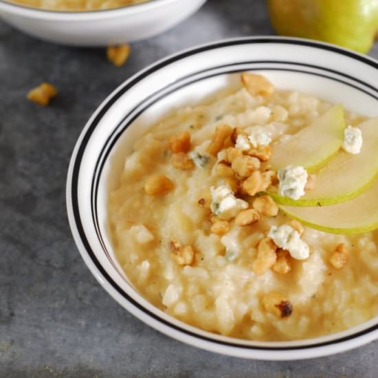 INSTANT POT PEAR GORGONZOLA RISOTTO