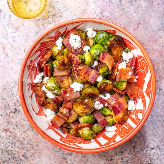 Brussels Sprouts with Candied Bacon