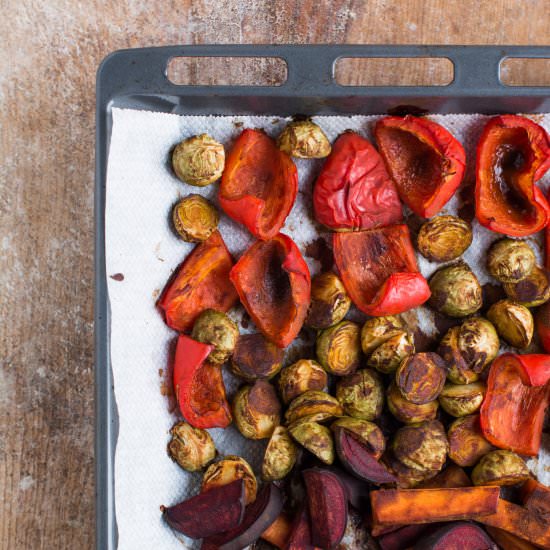 Miso Roasted Vegetables [Oil-Free]