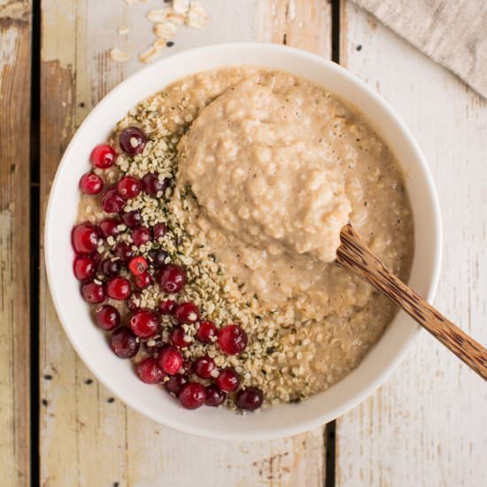 Cauliflower Oatmeal [Low-Carb]