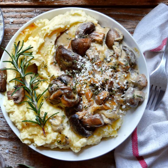 Vegan Mashed Potatoes, Maple Syrup