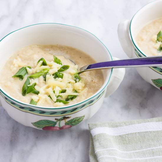 Creamy Roasted Cauliflower Soup