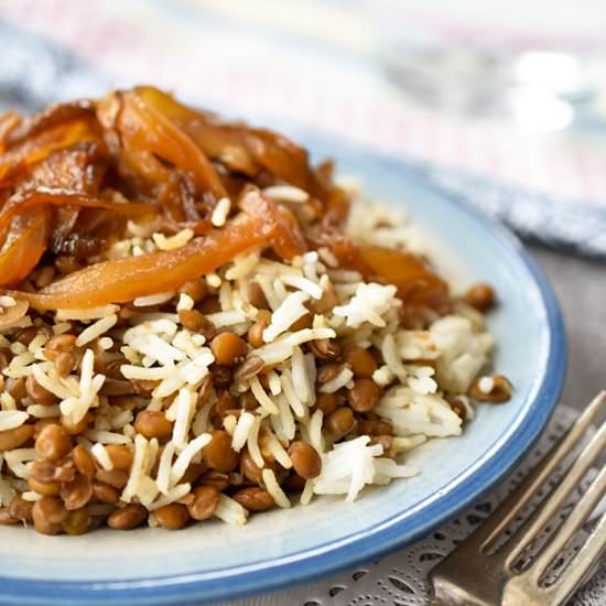 Quick Lentils & Rice