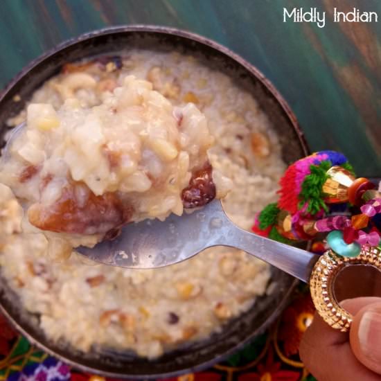 Jackfruit and rice Pongal