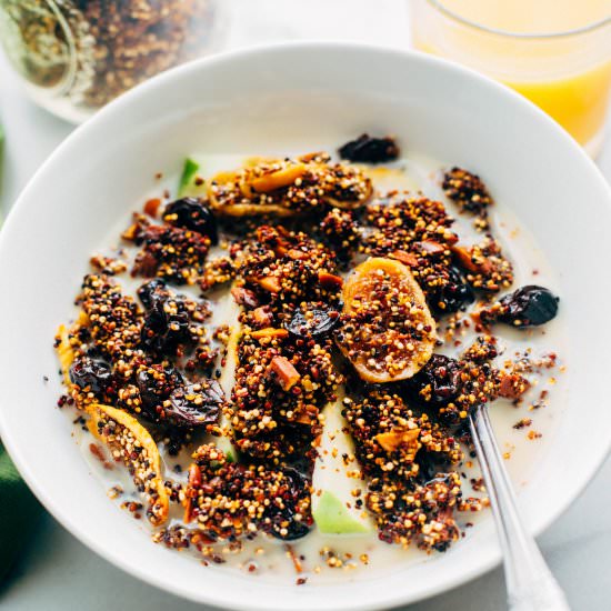 Quinoa Granola with Hemp Seeds