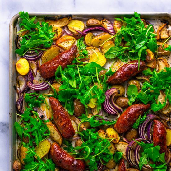 Spicy Sausage and Apple Bake