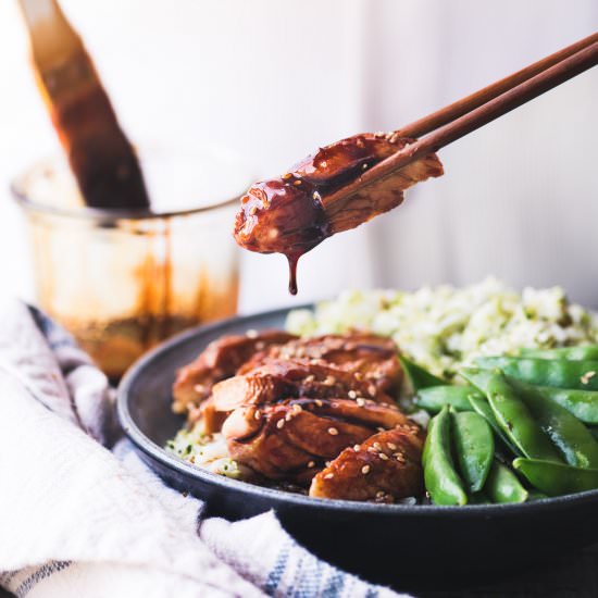 Teriyaki Chicken with Broccoli Rice