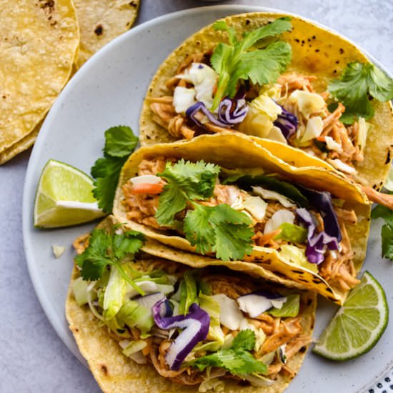 Asian Chicken Tacos