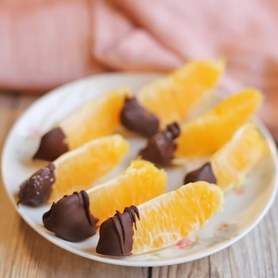 Chocolate covered oranges