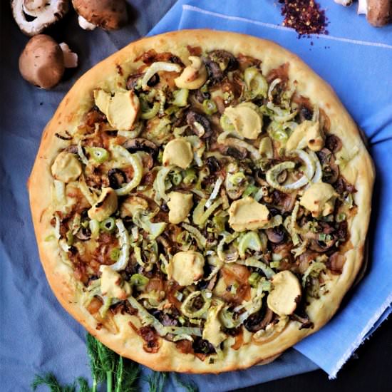 Fennel Caramelized Onion Pizza