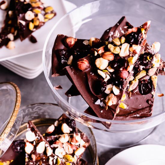 Dark Chocolate Espresso Bark