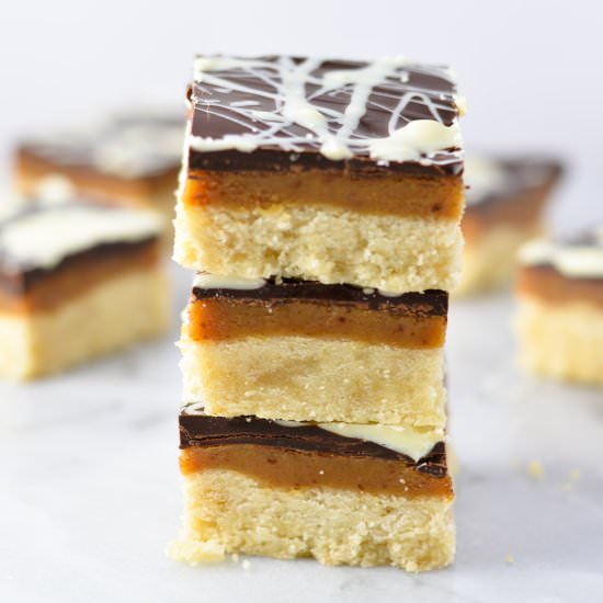 White Chocolate Swirled Millionaire