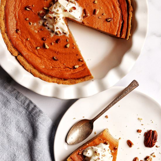 HEALTHY Sweet Potato Pie