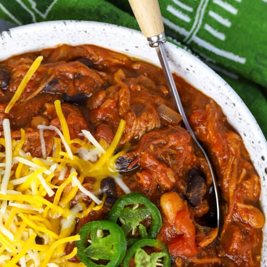 BBQ Pulled Pork Chili