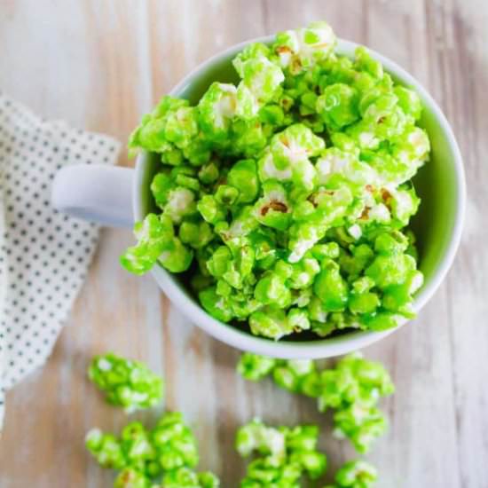 Delicious Green Colored Popcorn