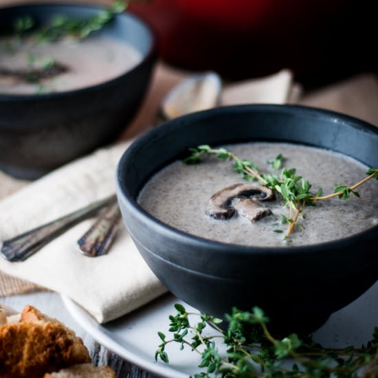 Cream of mushroom soup