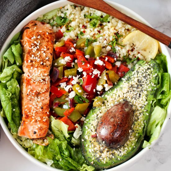 Pan Fried Salmon with Bulgur Wheat