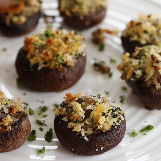 Vegan Stuffed Mushrooms