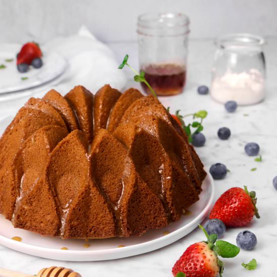 Honey Bundt Cake with Honey Caramel