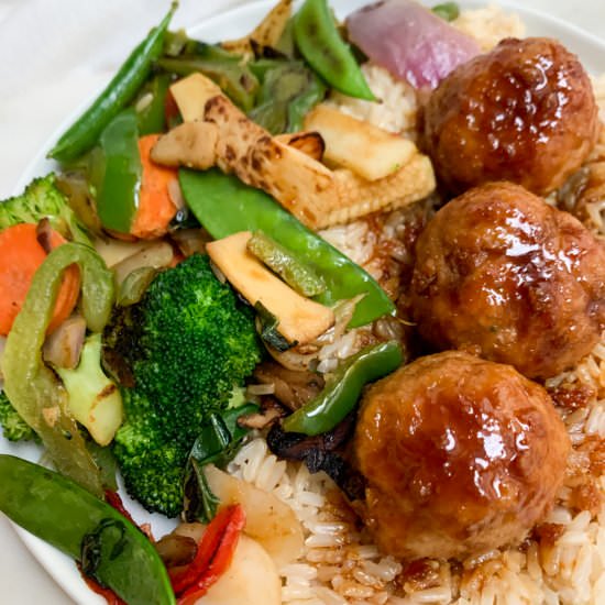 Healthy Asian Turkey Meatballs