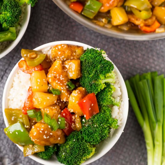Healthy Sweet and Sour Chicken