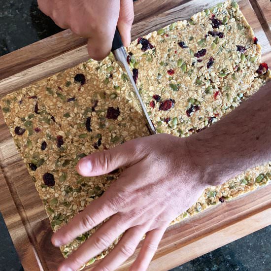 No Bake Chewy Granola Bar