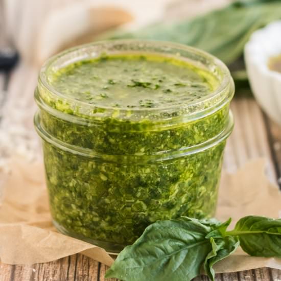 Nut-free Fresh Basil Pesto