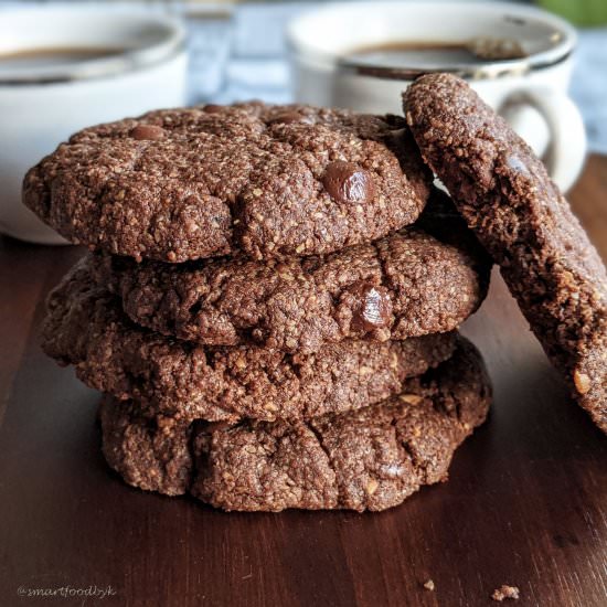 Peanut butter chocolate chip cookie