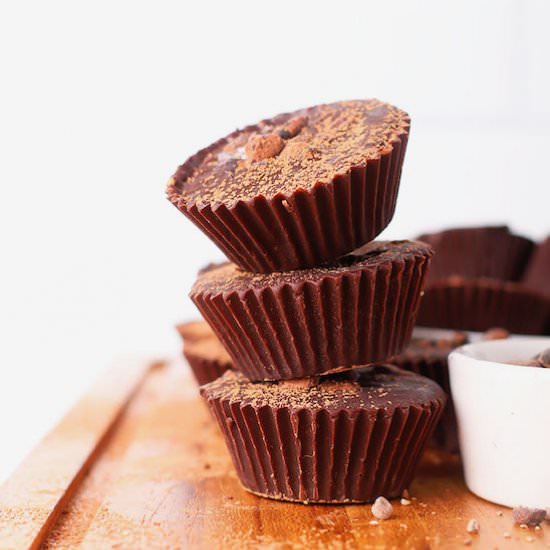 Raw Chocolate Almond Butter Cups