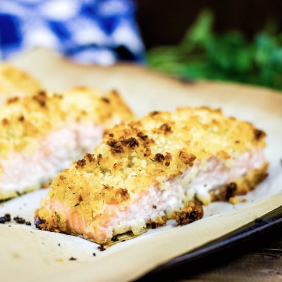 Horseradish-Crusted Salmon