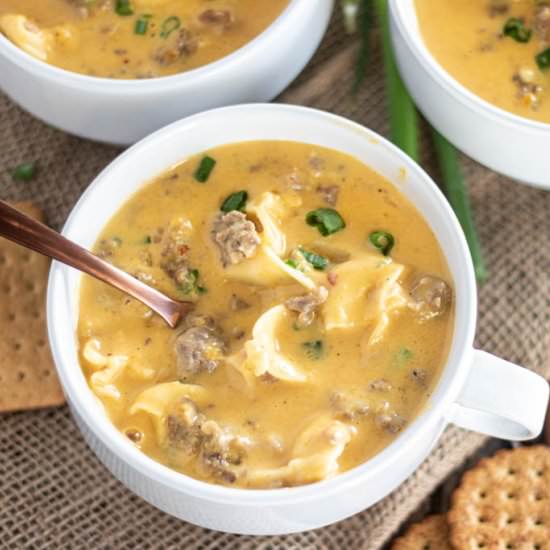 Butternut, Sausage Tortellini Soup