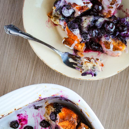 Overnight Blueberry French Toast