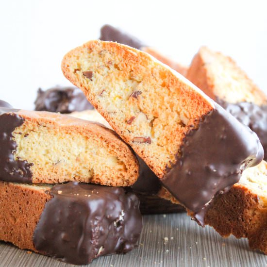 Dark Chocolate Orange Biscotti