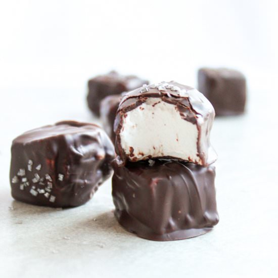 Chocolate Dipped Marshmallow Candy