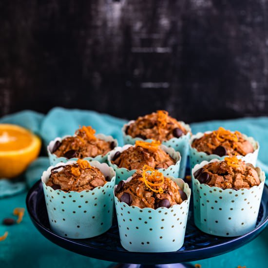 Vegan Dark Choco Orange Muffins