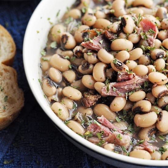 Crockpot Black Eyed Peas & Ham