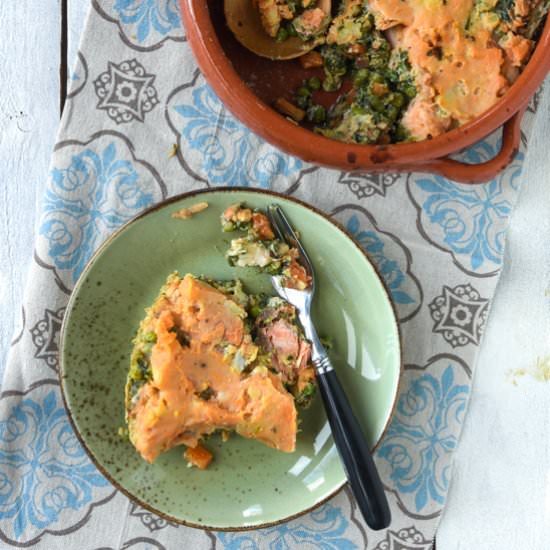 Salmon with vegetables