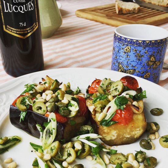 Mediterranean braised Aubergines