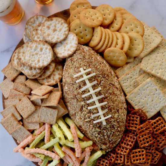 Bacon-Cheddar Football Cheese Ball