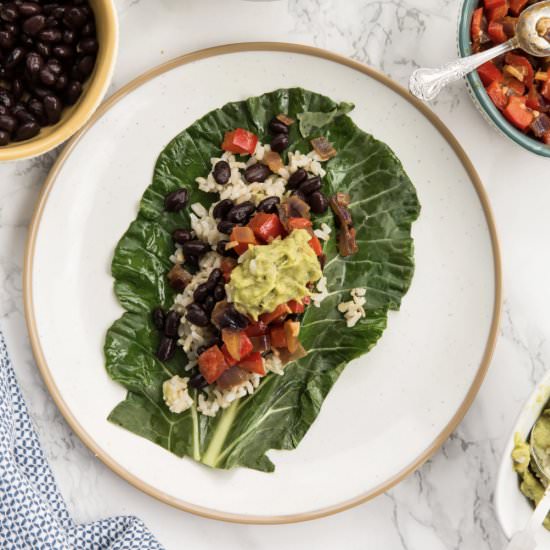 Vegan Collard Green Burritos