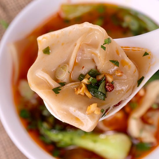 Jackfruit Sichuan Wonton Soup
