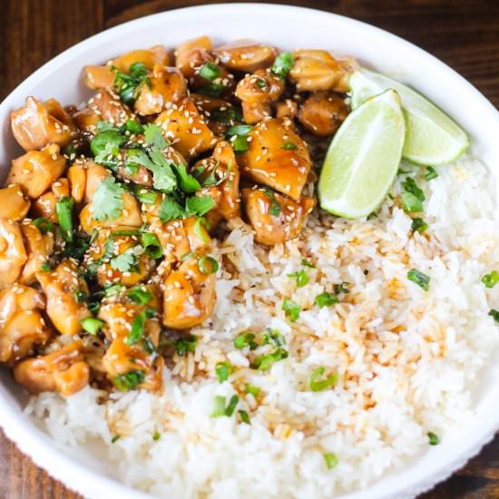 Chicken Yakitori Bowls