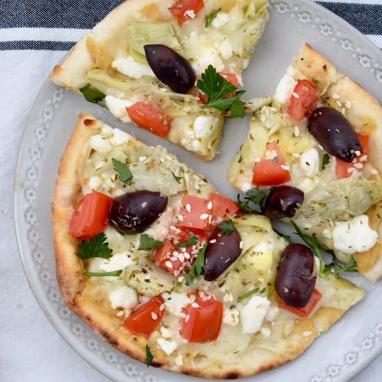 Mini Greek Pizza Appetizer