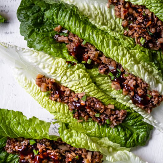 Shiitake Mushroom Lettuce Wraps