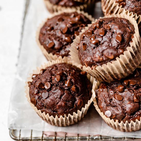 Chocolate Banana Muffins