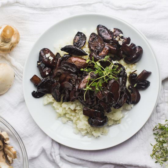 Balsamic Sautéed Mushrooms