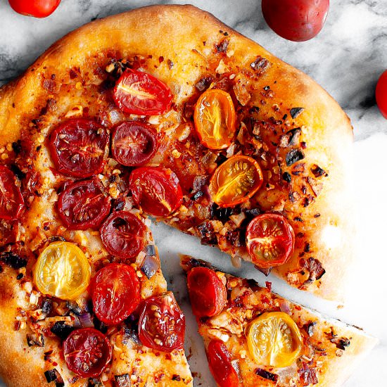 Cheeseless Pizza – Vegan Pizza