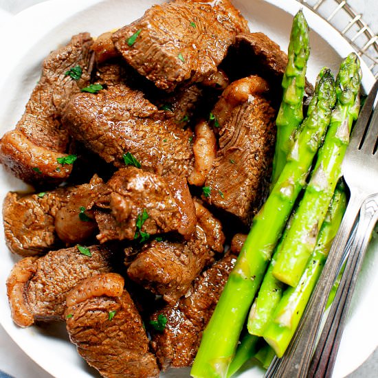 Cajun Butter Steak Bites